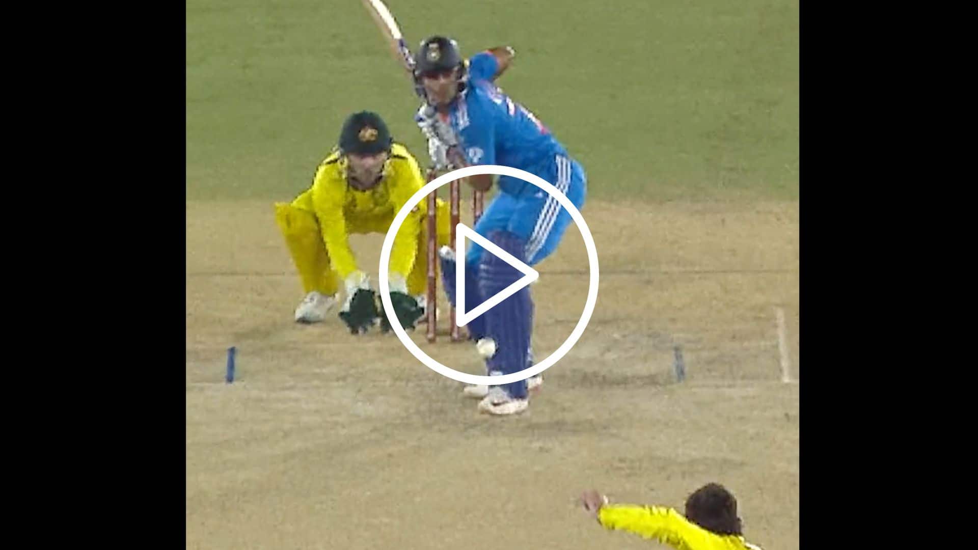 [Watch] Shubman Gill Slams A Classy Six To Get To His Belligerent Fifty vs AUS